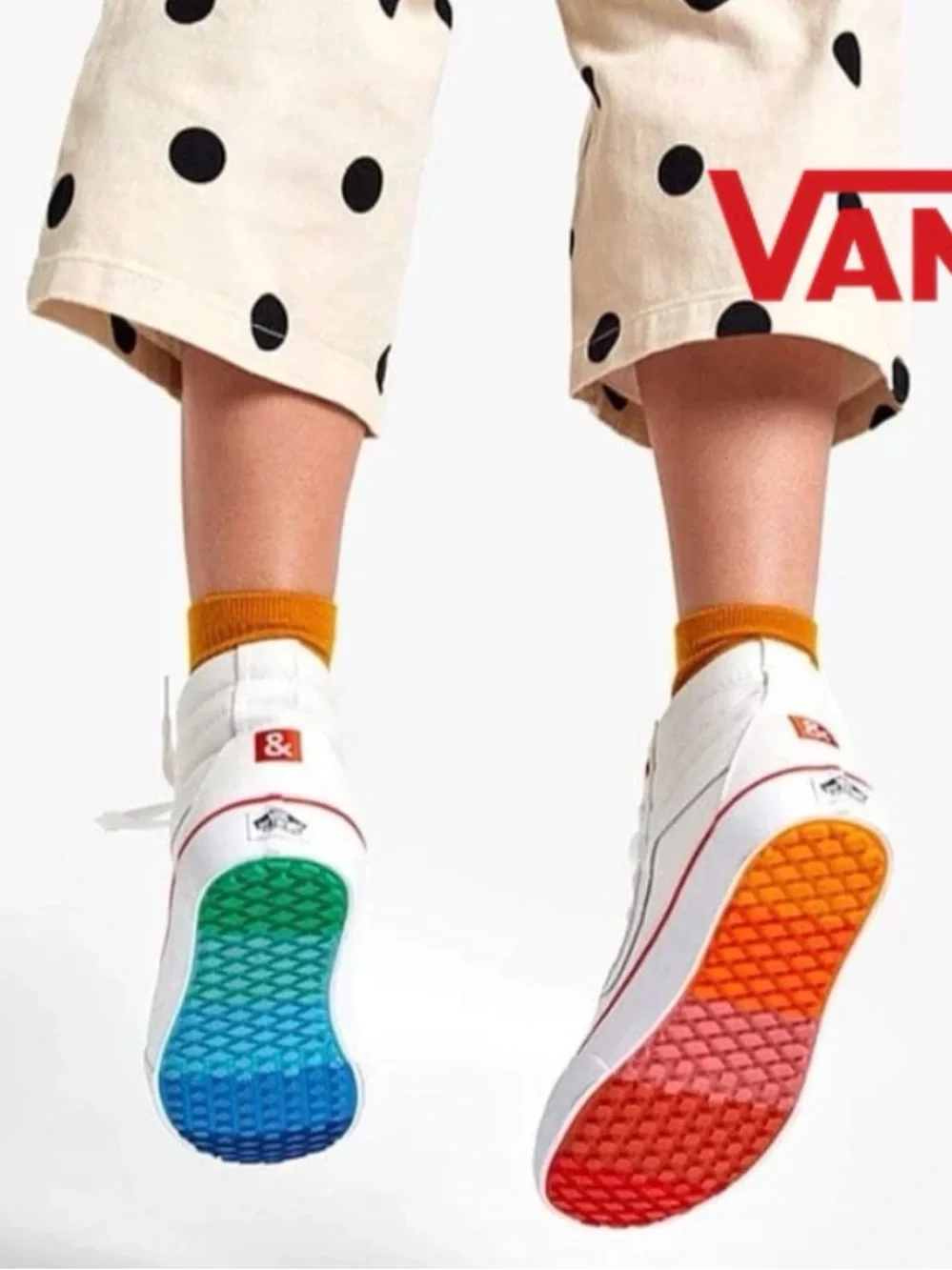 Vans x H&B Sk8-Hi Tops Special Edition White Sz 8